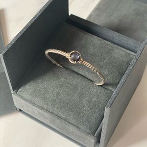 Auth David Yurman Châtelaine® Bracelet w/ Amethyst